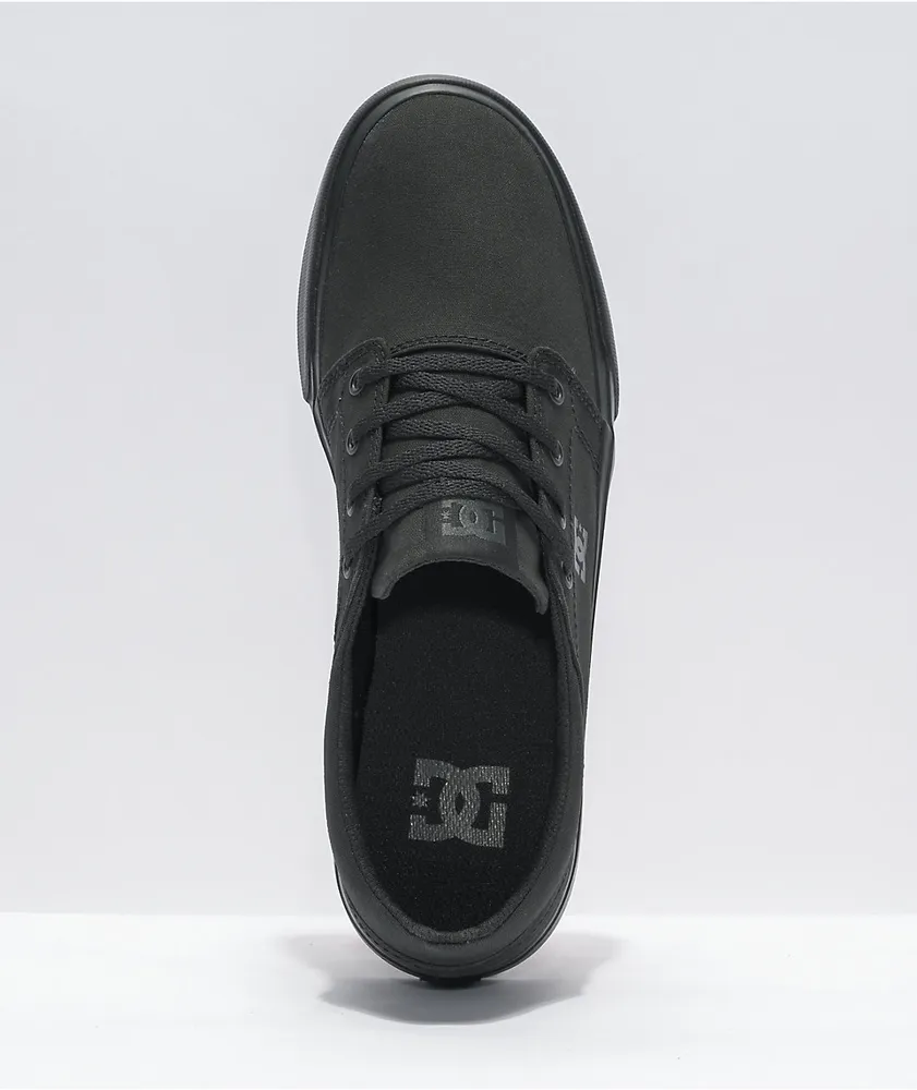DC Trase TX Black Skate Shoes