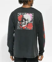 DC x Andy Warhol Life And Death Acid Wash Black Long Sleeve T-Shirt