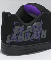 DC x Black Sabbath Court Graffik Black & Grey Skate Shoes