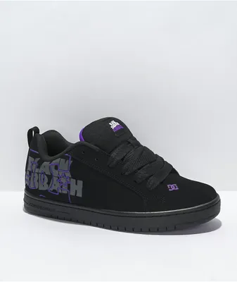 DC x Black Sabbath Court Graffik Black & Grey Skate Shoes