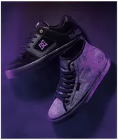 DC x Black Sabbath Manual Hi Black & Grey Wash Skate Shoes