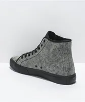 DC x Black Sabbath Manual Hi Black & Grey Wash Skate Shoes