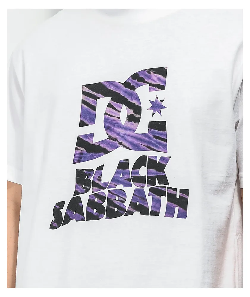 DC x Black Sabbath Star Fill White T-Shirt