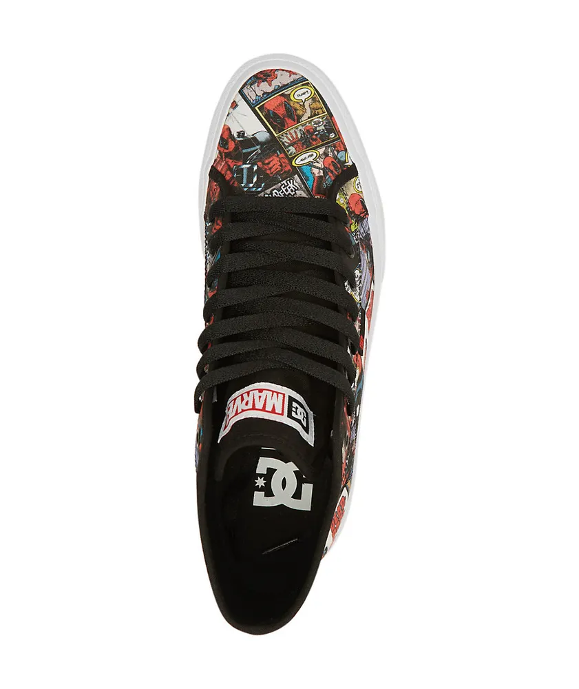 DC x Deadpool Manual Hi Black & Multi Skate Shoes