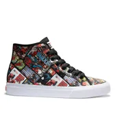 DC x Deadpool Manual Hi Black & Multi Skate Shoes