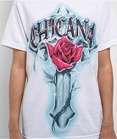 DGA Aztlan Chicana Spirit White T-Shirt
