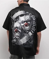 DGA Drama Faces Black Work Shirt