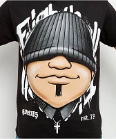 DGA Homies Big Face 8ball Black T-Shirt