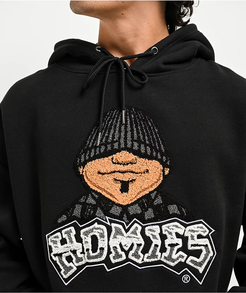 DGA Homies Eightball Big Head Black Hoodie