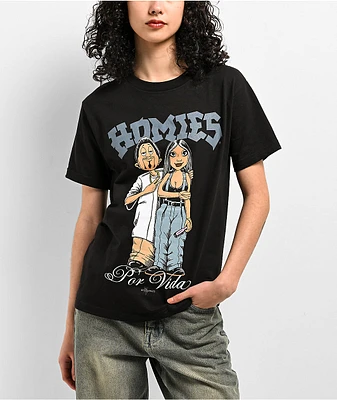 DGA Homies Pas & Baby Doll Black T-Shirt