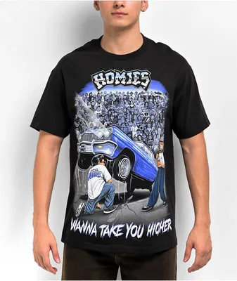 DGA Homies Take You Higher Black T-Shirt