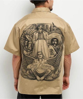 DGA Soy Chicano Khaki Work Shirt