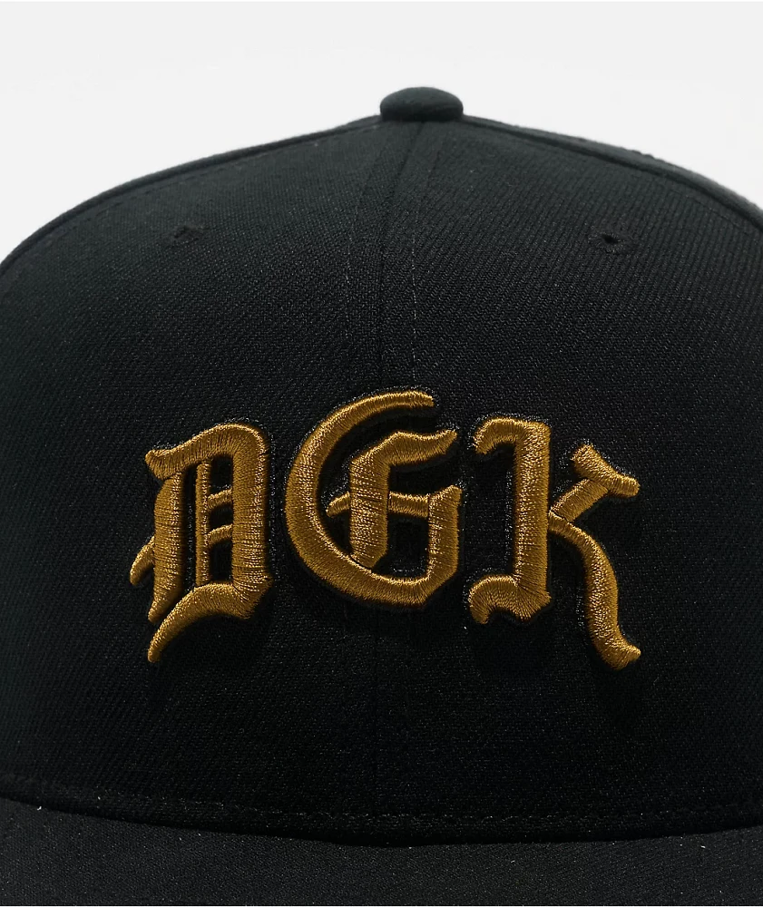 DGK Aces Black Snapback Hat