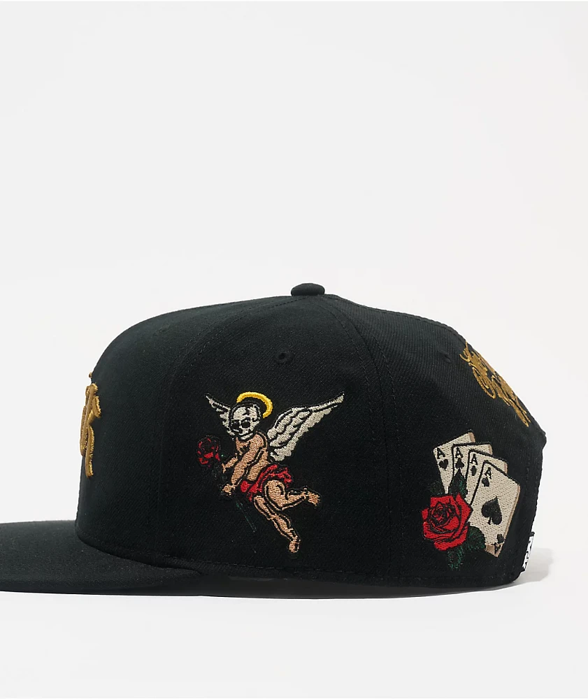 DGK Aces Black Snapback Hat