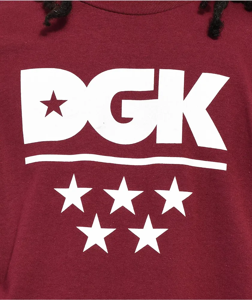 DGK All Star Burgundy Long Sleeve T-Shirt
