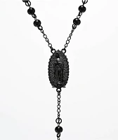 DGK Black Rosary Necklace