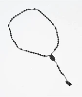 DGK Black Rosary Necklace