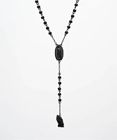 DGK Black Rosary Necklace