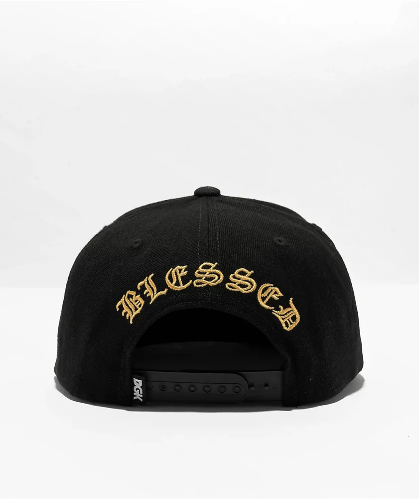 DGK Blessed Black Snapback Hat