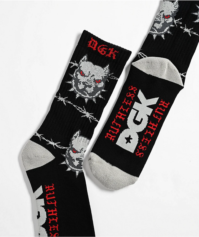 DGK Bully Black Crew Socks