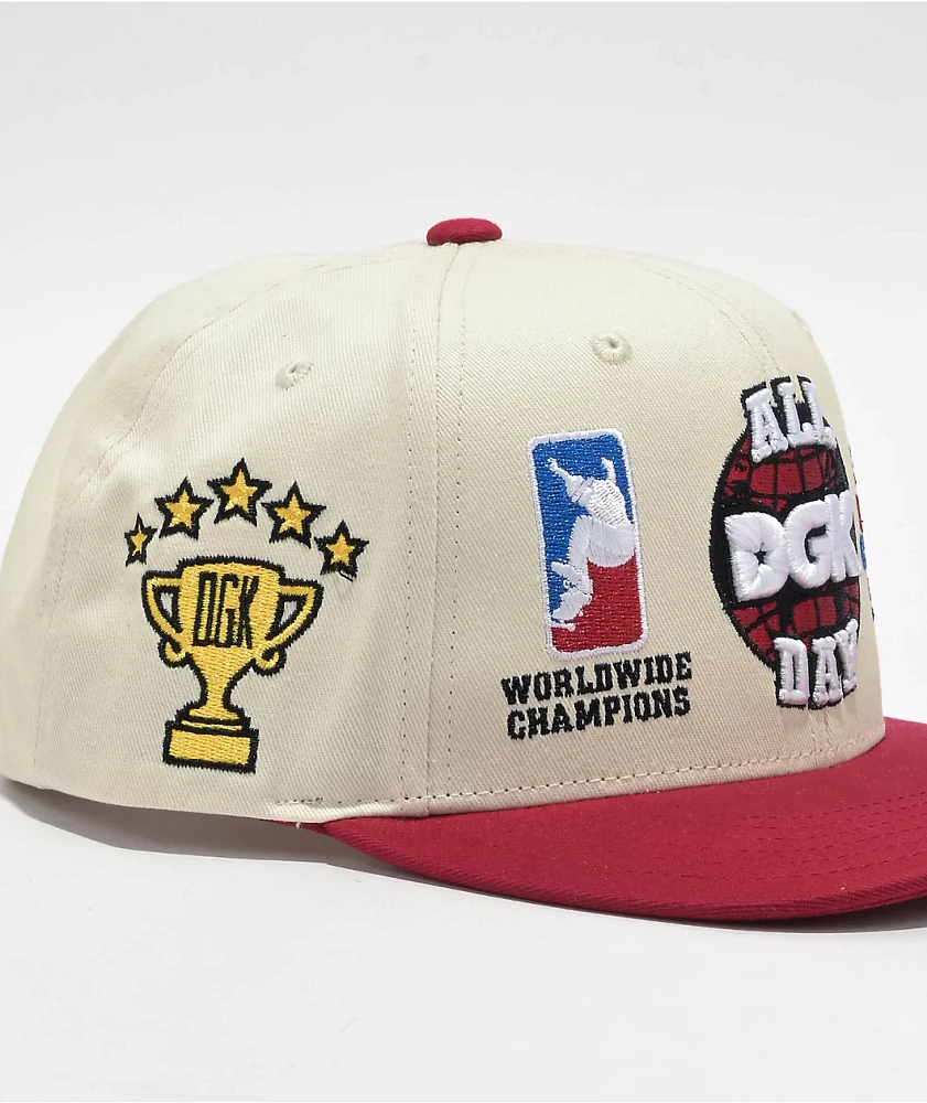 DGK Champs Cream Snapback Hat