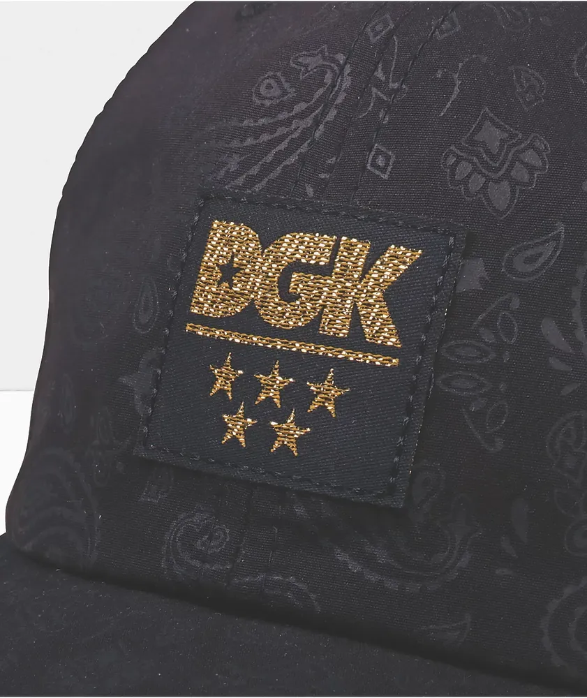 DGK Civil Black Strapback Hat