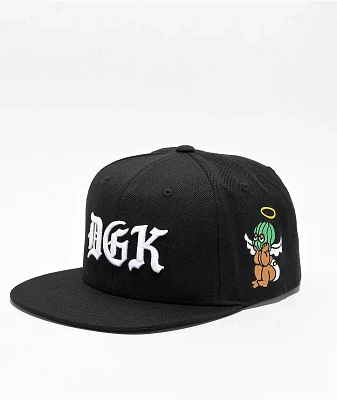 DGK Crazy Life Black Snapback Hat