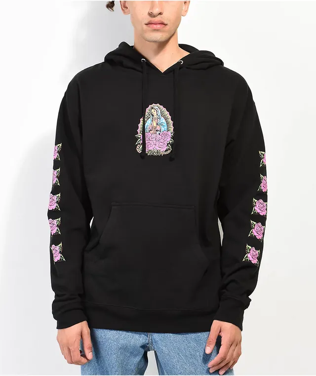 DGK Lo Side Black Fleece Zip Hoodie