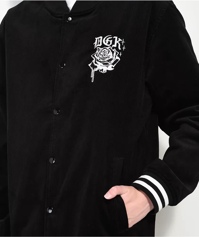 DGK Dominion Black Corduroy Bomber Jacket