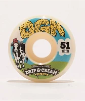 DGK Drip Cream 51mm 101a White Skateboard Wheels