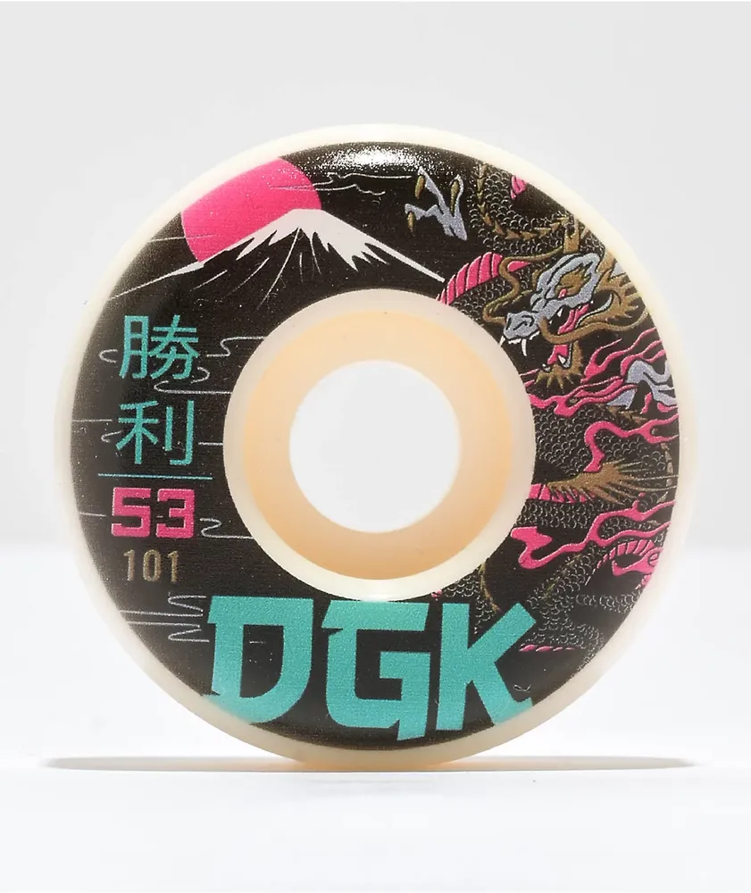 DGK Eternal 53mm 101a White Skateboard Wheels