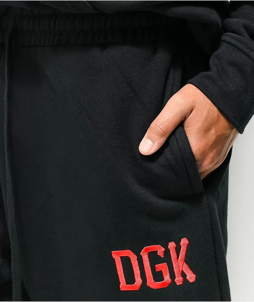 DGK Fierce Black Jogger Sweatpants