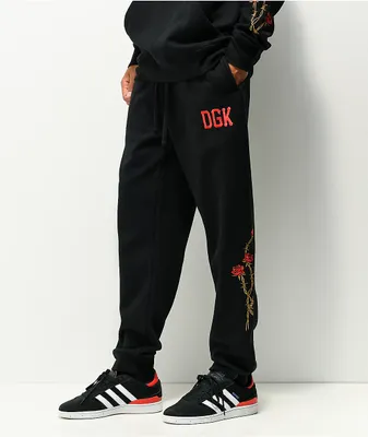 DGK Fierce Black Jogger Sweatpants