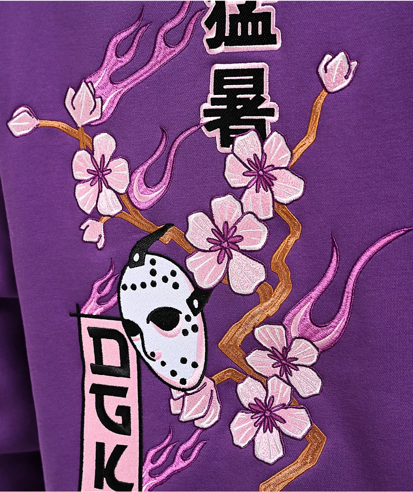 DGK Fire Blossom Purple Hoodie