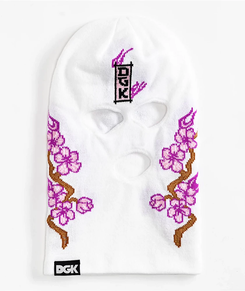 DGK Fire Blossom White Balaclava