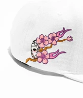 DGK Fire Blossom White Snapback Hat