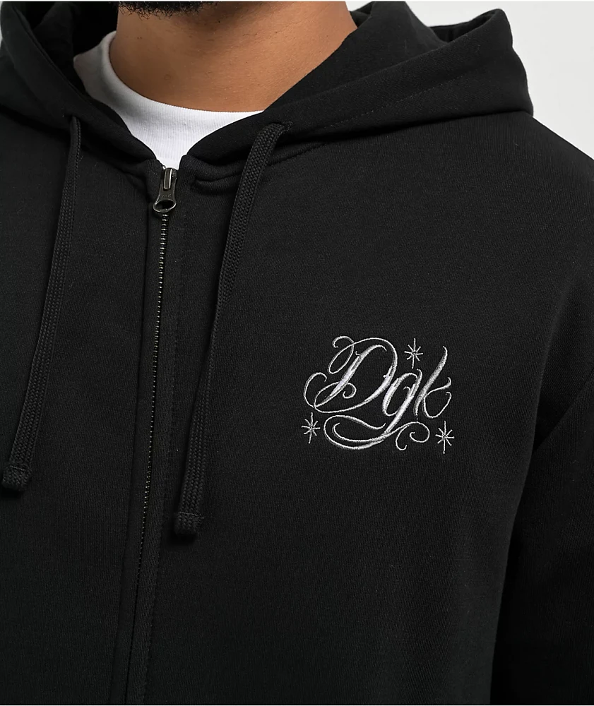 DGK Fool For You Black Zip Hoodie