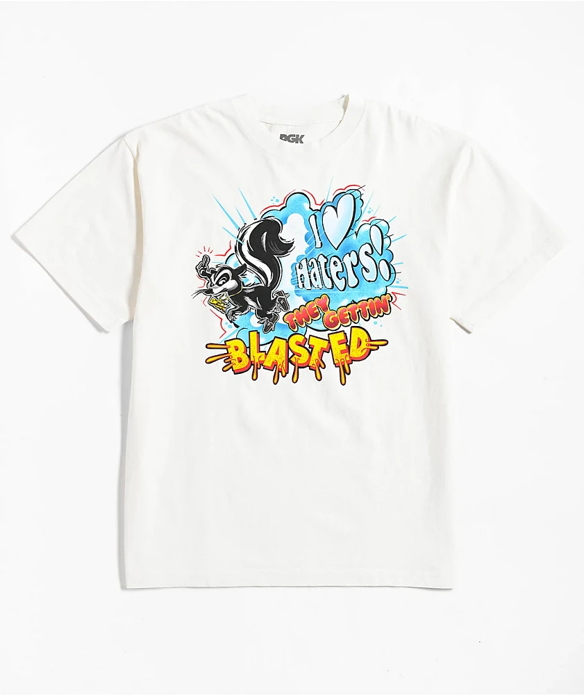 DGK Get Blasted Heavyweight White T-Shirt