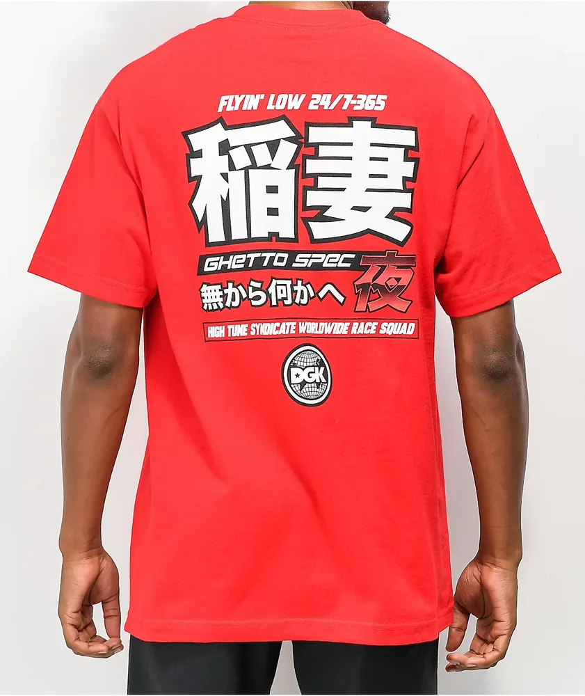 DGK Ghetto Spec Red T-Shirt 