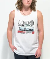 DGK Ghetto Spec White Tank Top