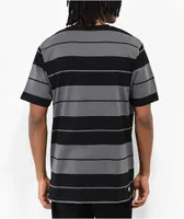 DGK Glory Black & Grey Stripe Knit T-Shirt