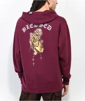 DGK Golden Blessings Burgundy Zip Hoodie