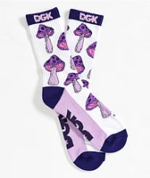 DGK Gooms White & Purple Crew Socks