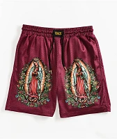 DGK Guadalupe Burgundy Mesh Shorts