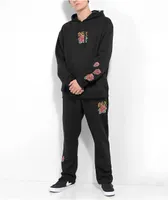 DGK Guadalupe Embroidered Black Sweatpants