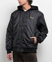 DGK Guerrero Black Hooded Bomber Jacket