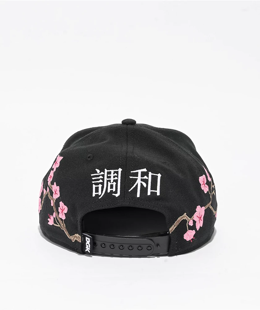 DGK Hanami Black Snapback Hat