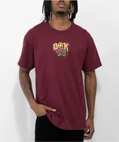 DGK Hit Up Burgundy T-Shirt