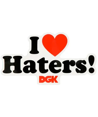 DGK I Love Haters Assorted Sticker