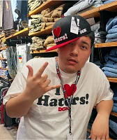DGK I Love Haters Black & Red Snapback Hat